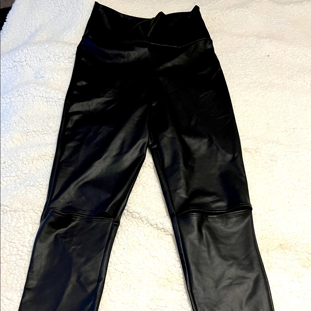 Faux leather leggings